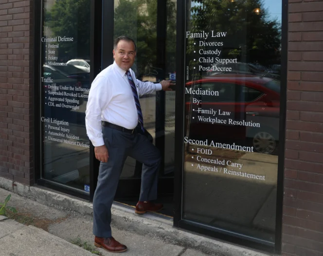 Mark Battaglia in his office